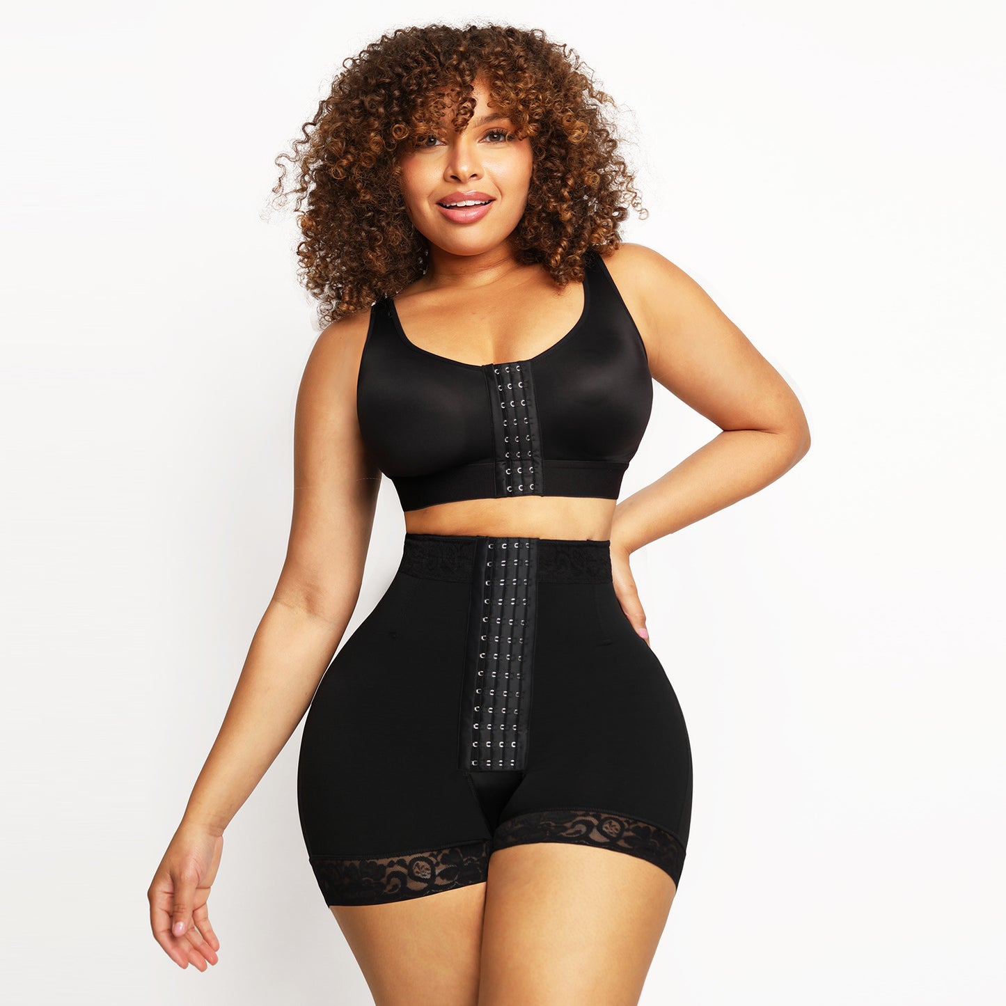 Sous-vêtements gainants à taille haute à 3 boutons