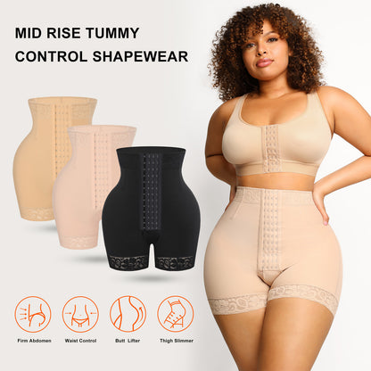 Sous-vêtements gainants à taille haute à 3 boutons