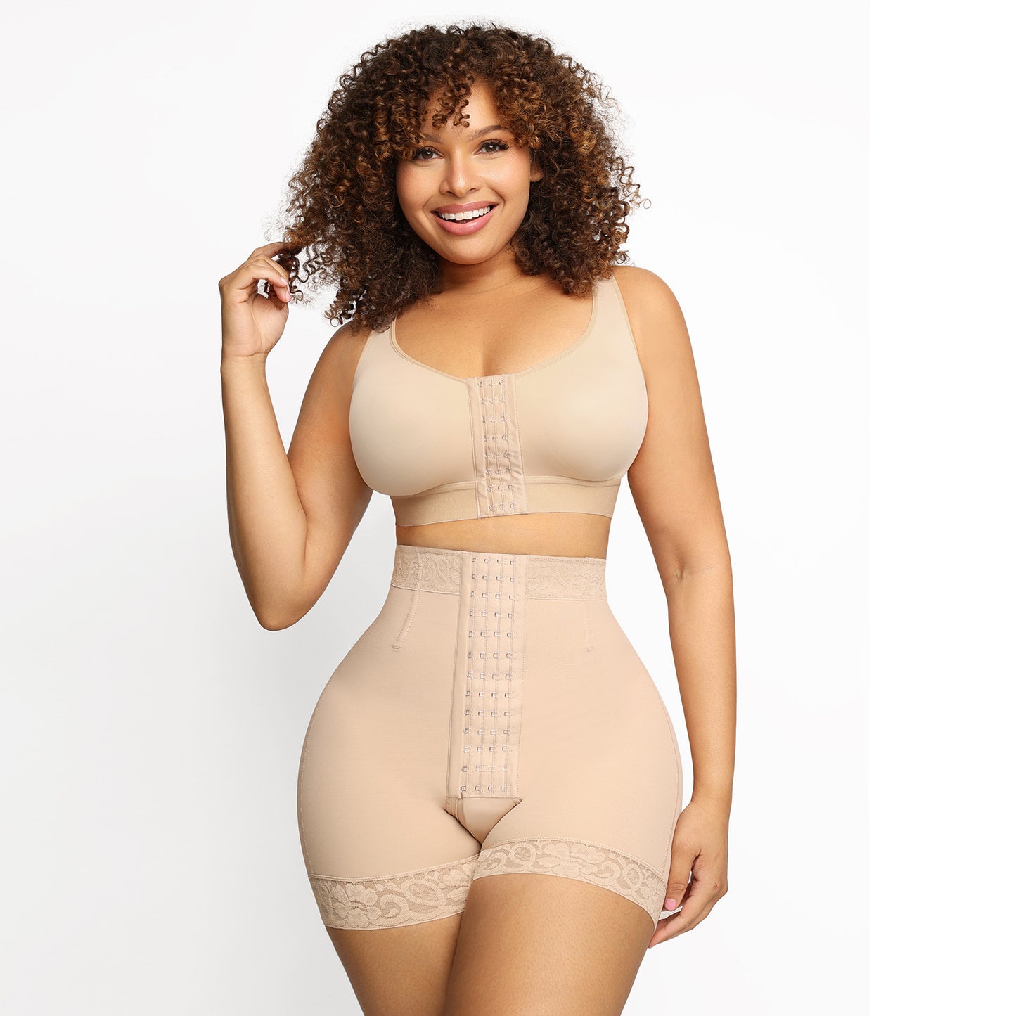 Sous-vêtements gainants à taille haute à 3 boutons