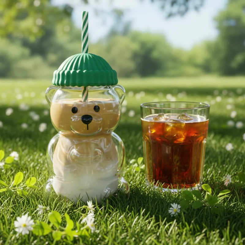 CozyBear™ Frosted Glass Cup