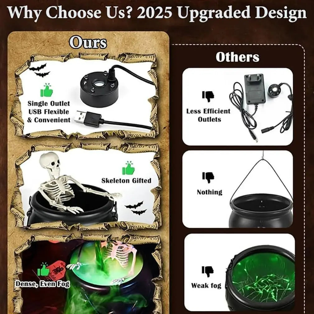 Wizard’s Cauldron Magic Halloween Decoration