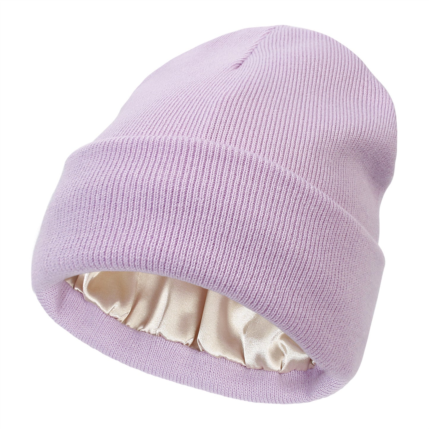 SilkyWarm™ Bonnet en laine doublé satin anti-frisottis