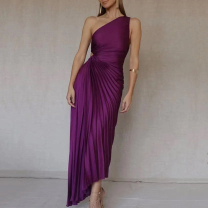 Luna Luxe One-Shoulder Midi