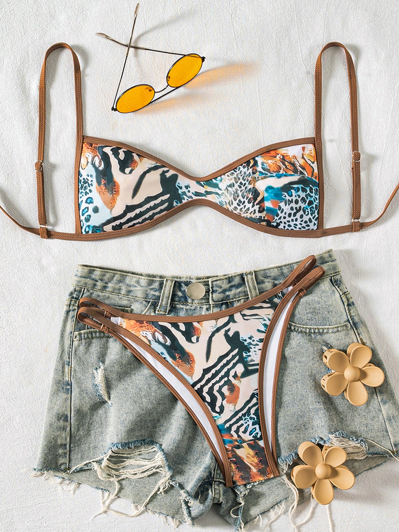 Rosalie™ Embroidered Bikini Set
