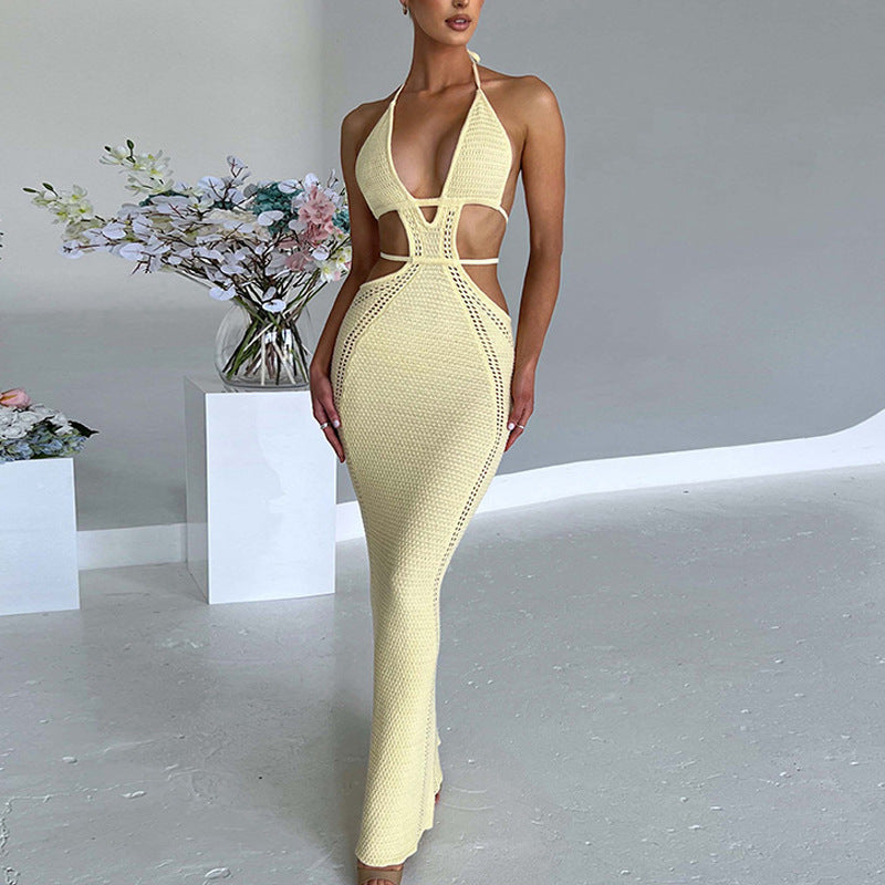 Robe pull sans manches en cami