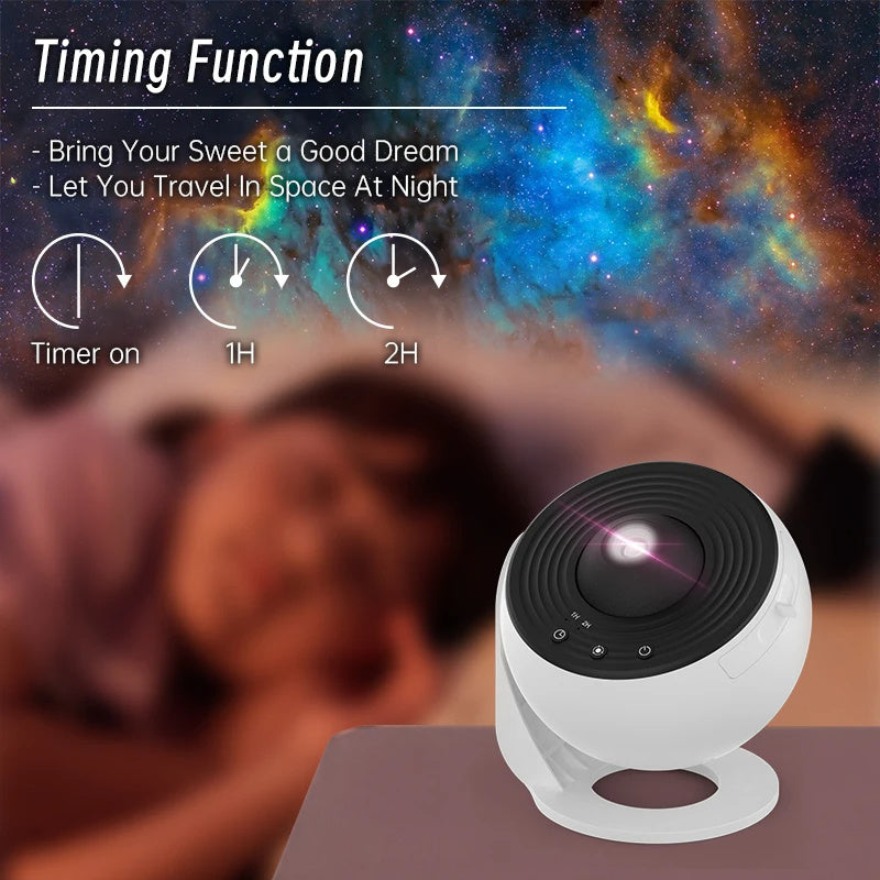 Projecteur galactique 360° et lampe planétarium LunaDream™