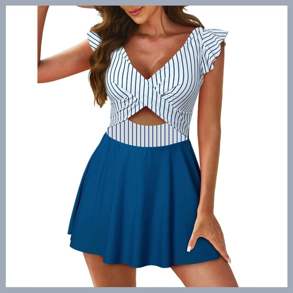 Sweet Radiance Cutout One Piece Swimsuit Dress