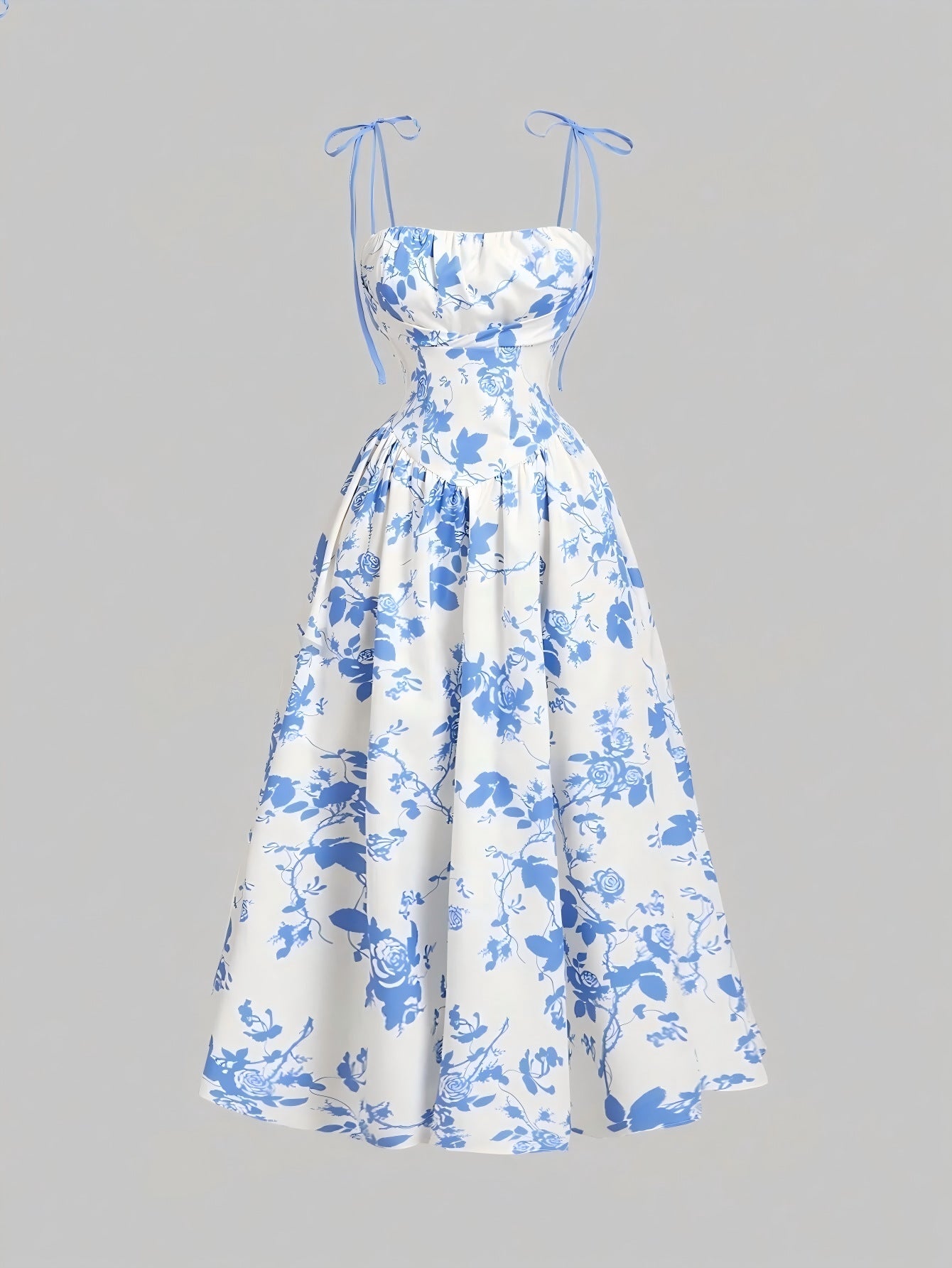Vintage Muse™ Floral Midi Dress