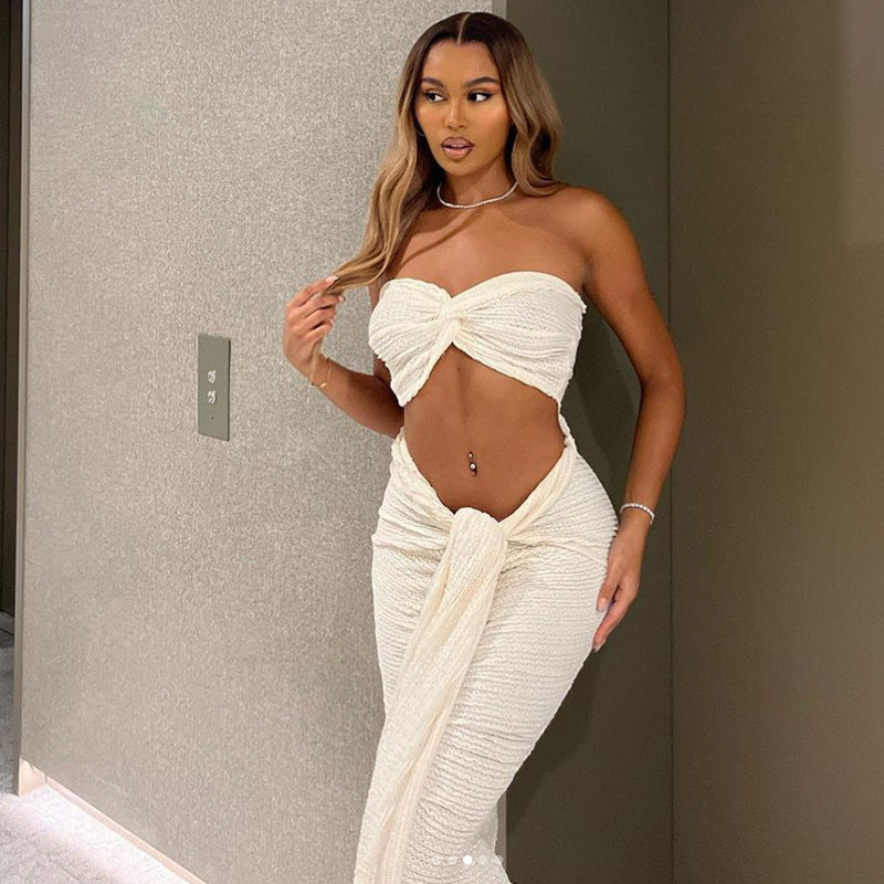 Luméa™ Strapless Sculpted Two-Piece Dress Set