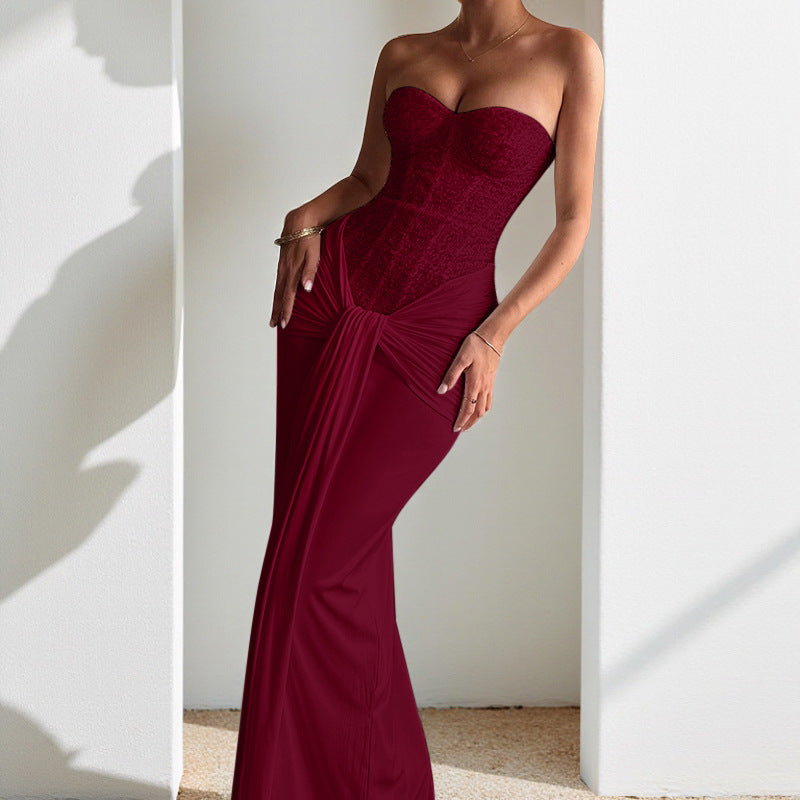 Celestia Strapless Cinch Gown