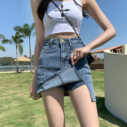 Veda Edge Denim Skort Skirt