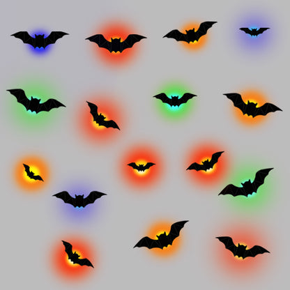 16pc LED 3D Bat Halloween Decoration