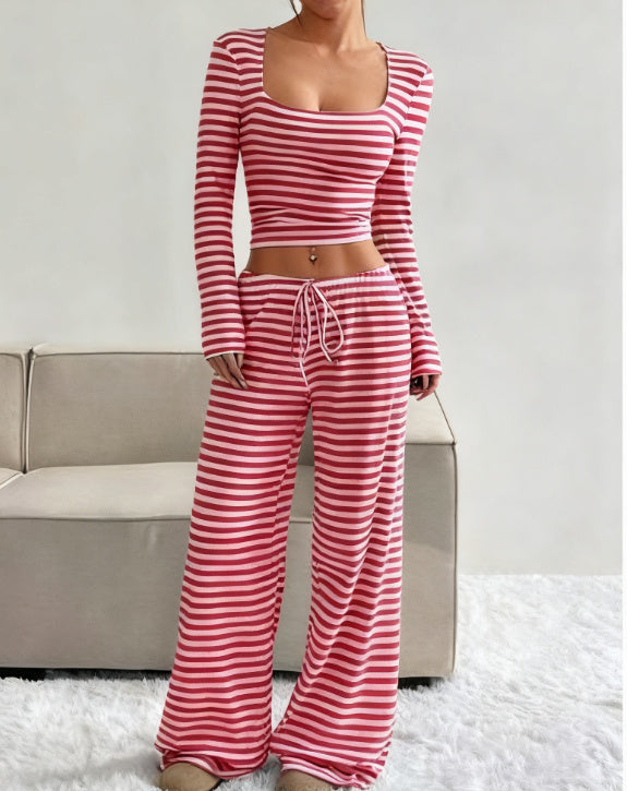 Harper Striped Knit Set