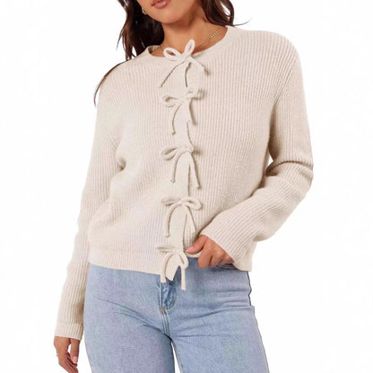 Sweet Bow Knit Cardigan