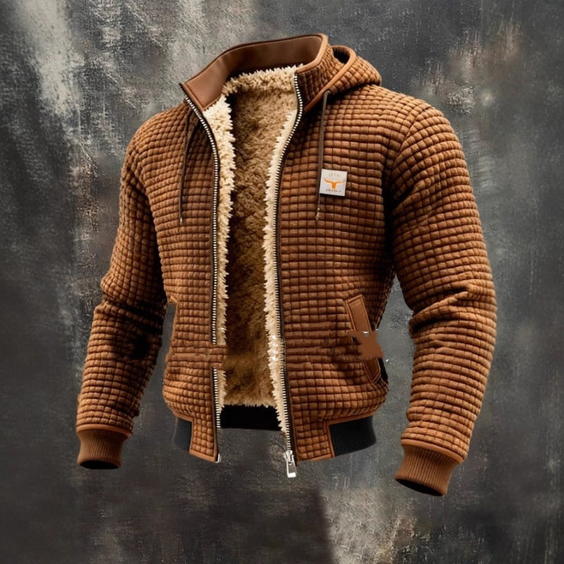 Ironcrest Veste à capuche d'hiver doublée en polaire