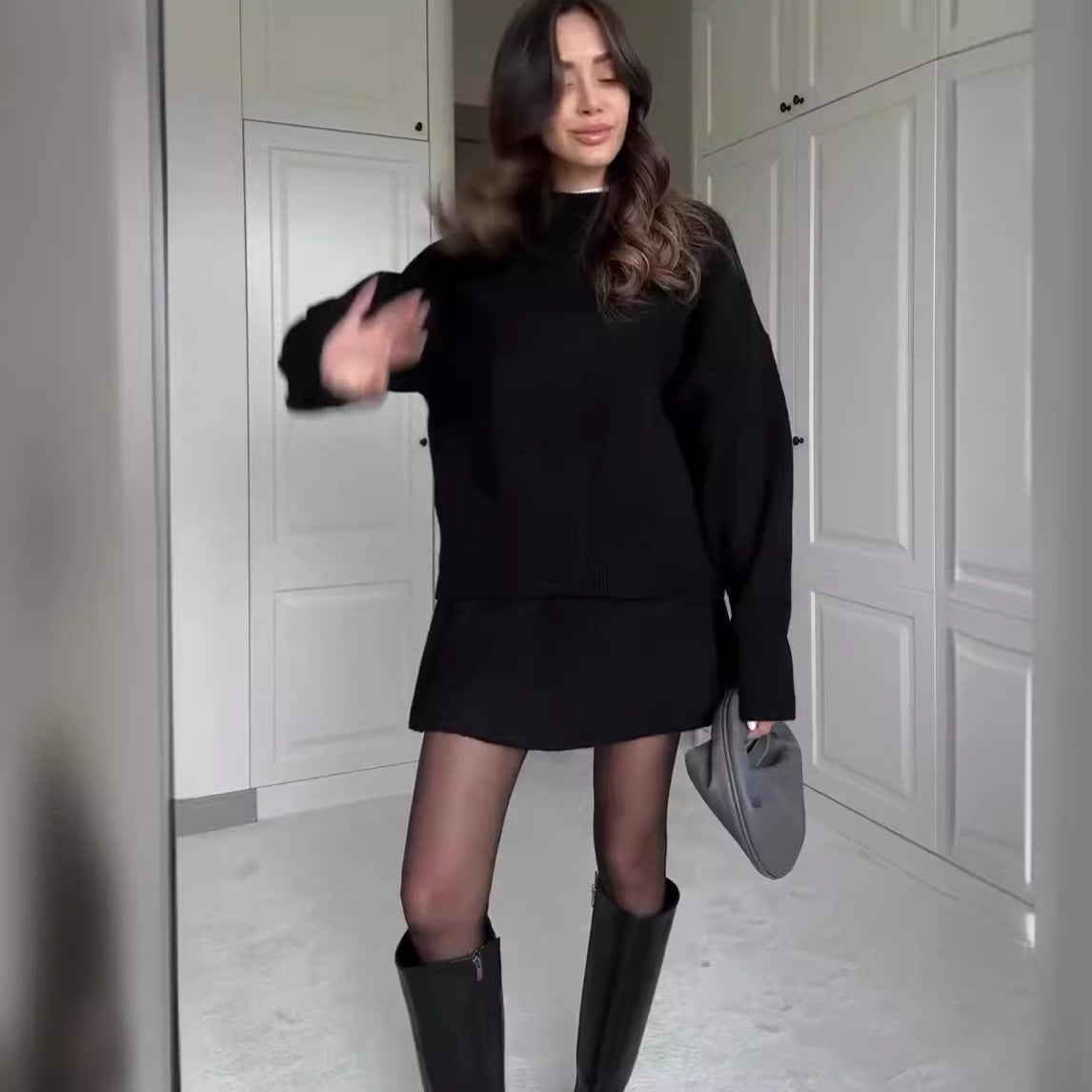 CozyContour™ Knit Skirt Set