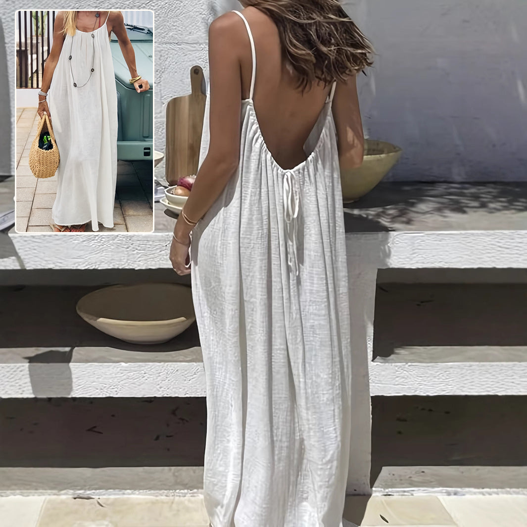 Soléa Backless Flow Maxi Dress