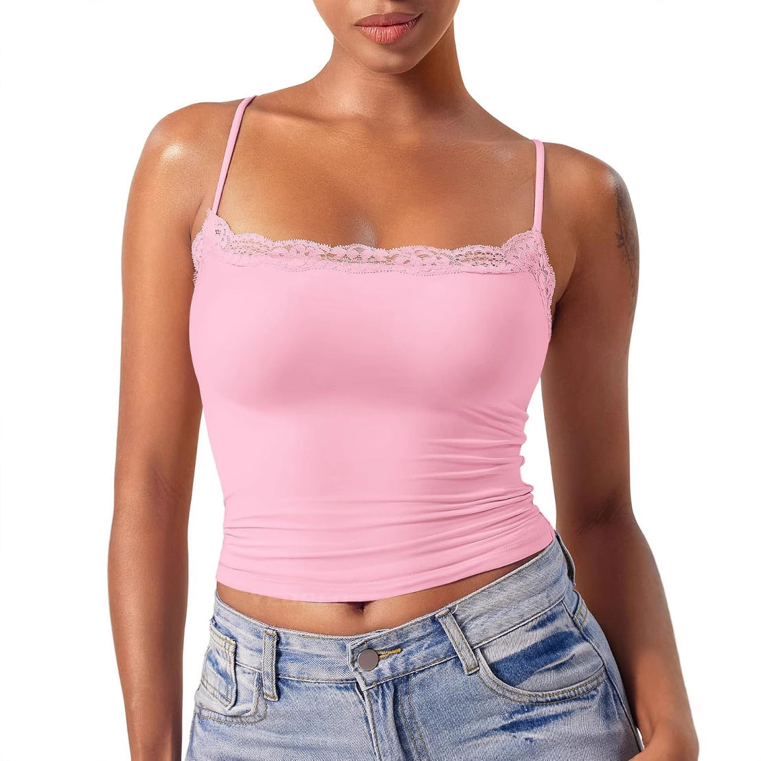 LunaLace™ Square-Neck Cami Top