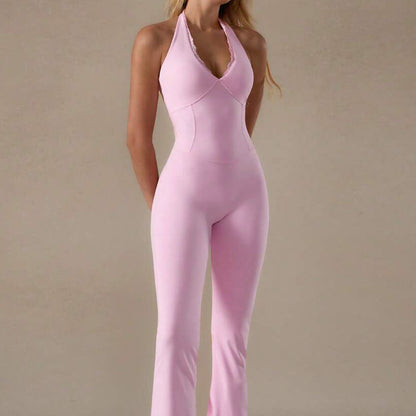 Sculpt & Flow Halter Jumpsuit