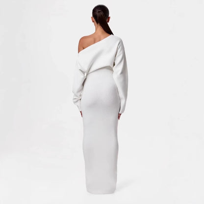 Luxe Allure Off-Shoulder Maxi Dress