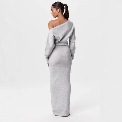 Luxe Allure Off-Shoulder Maxi Dress