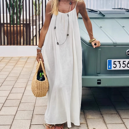 Soléa Backless Flow Maxi Dress
