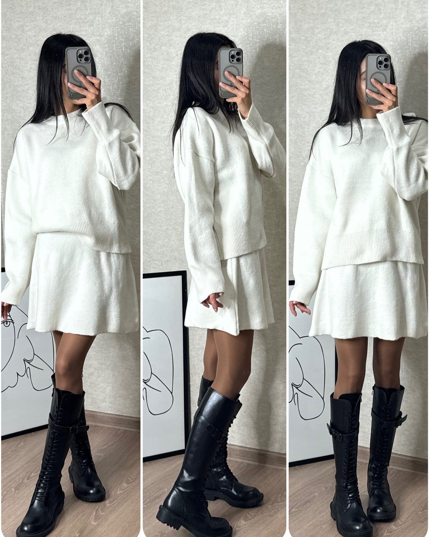 CozyContour™ Knit Skirt Set