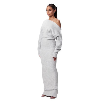 Luxe Allure Off-Shoulder Maxi Dress